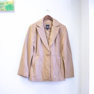 Tan Leather Women's Jacket